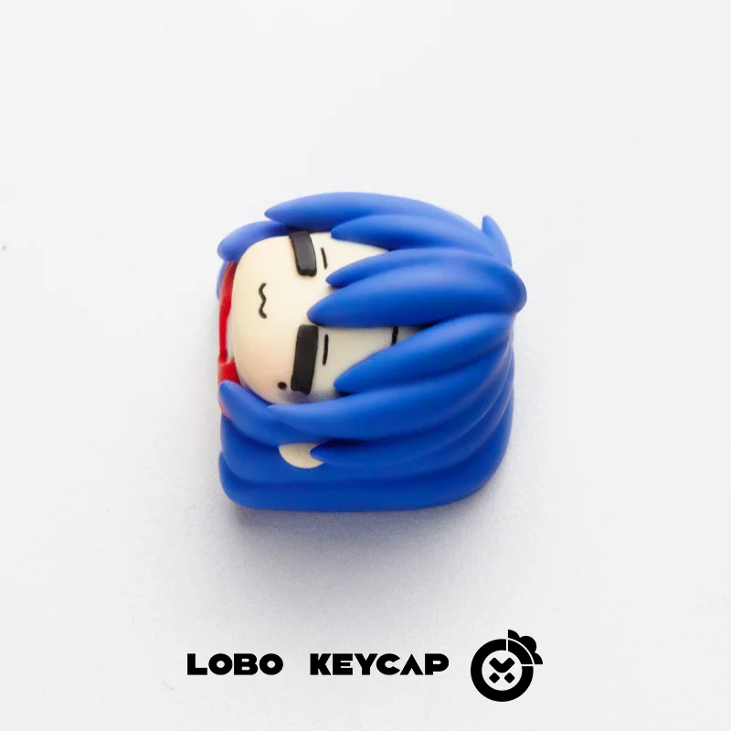 Фото Аниме Lucky Star Konata Izumi Keycap Cherry R4, профиль, механическая клавиатура, милые мультяшные игровые колпачки для ключей, коллекционные подарки №3