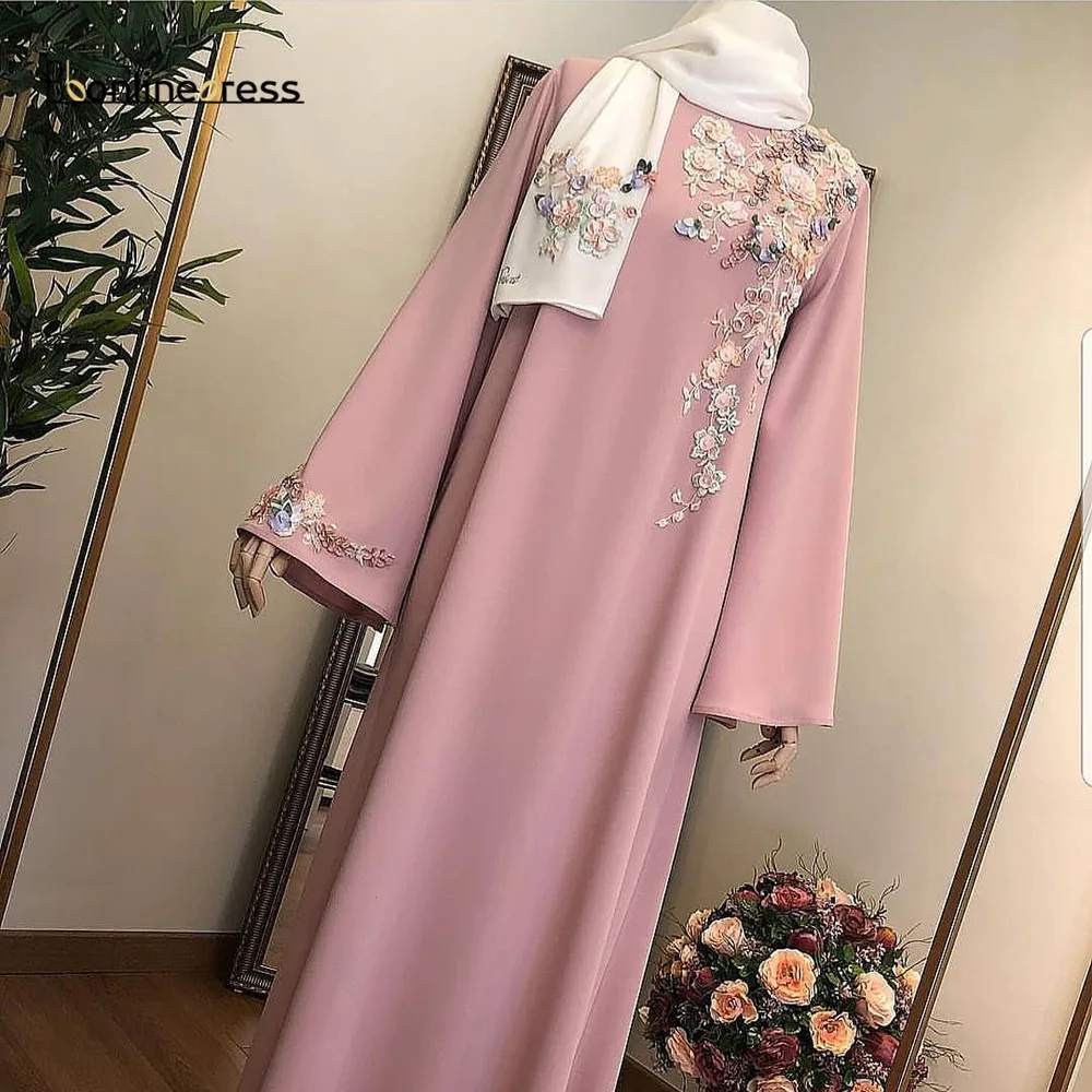 

Bbonlinedress мусульманское вечернее платье, абайя, платье с цветами, Марокканский Арабский хиджаб, халат caftan marocain вечернее платье, элегантное пла...