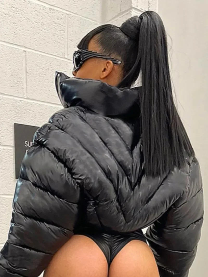 Женское стеганое пальто на осень-зиму 2024 модное теплое пальто-пуховик с отложным