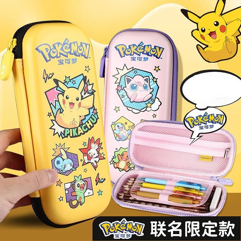 

Pokemon New Anime Periphery Kawaii Cute Cartoon Pikachu Three Layers Pencil Case Creative Stationery Box Festival Gift Wholesale