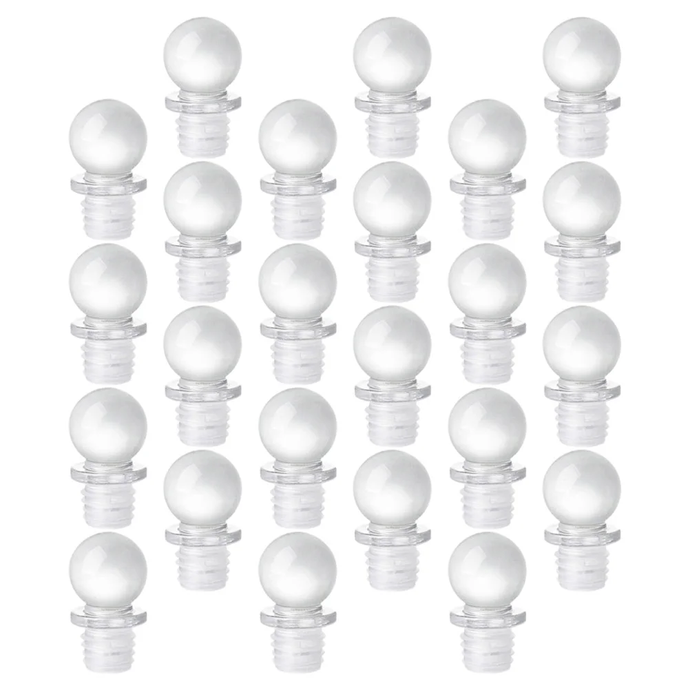 

24pcs Glass Bottle Caps Aroma Container Stoppers Convenient Bottle Dispenser Stoppers