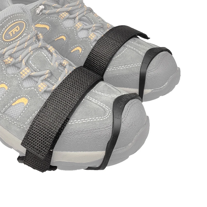 Universal Non-Slip Gripper Spikes Ice Gripper 11Teeth Studs Anti-Slip Over Shoe Durable Cleats Elasticity Outdoor Snow Walking