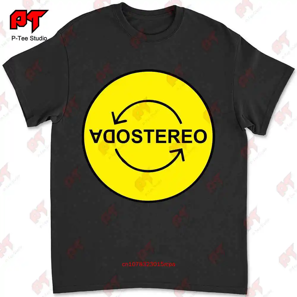 Забавная хлопковая Винтажная футболка на день рождения sodawstereo 7C7Z