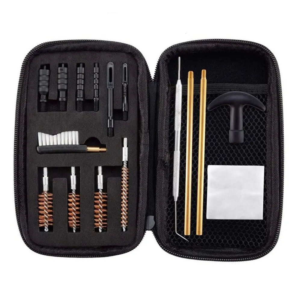 

16 pcs tool for professional gun cleaning kit barrel brush part caliber pistol 22, 357, 40, 45 mm brush tool for cleaning most