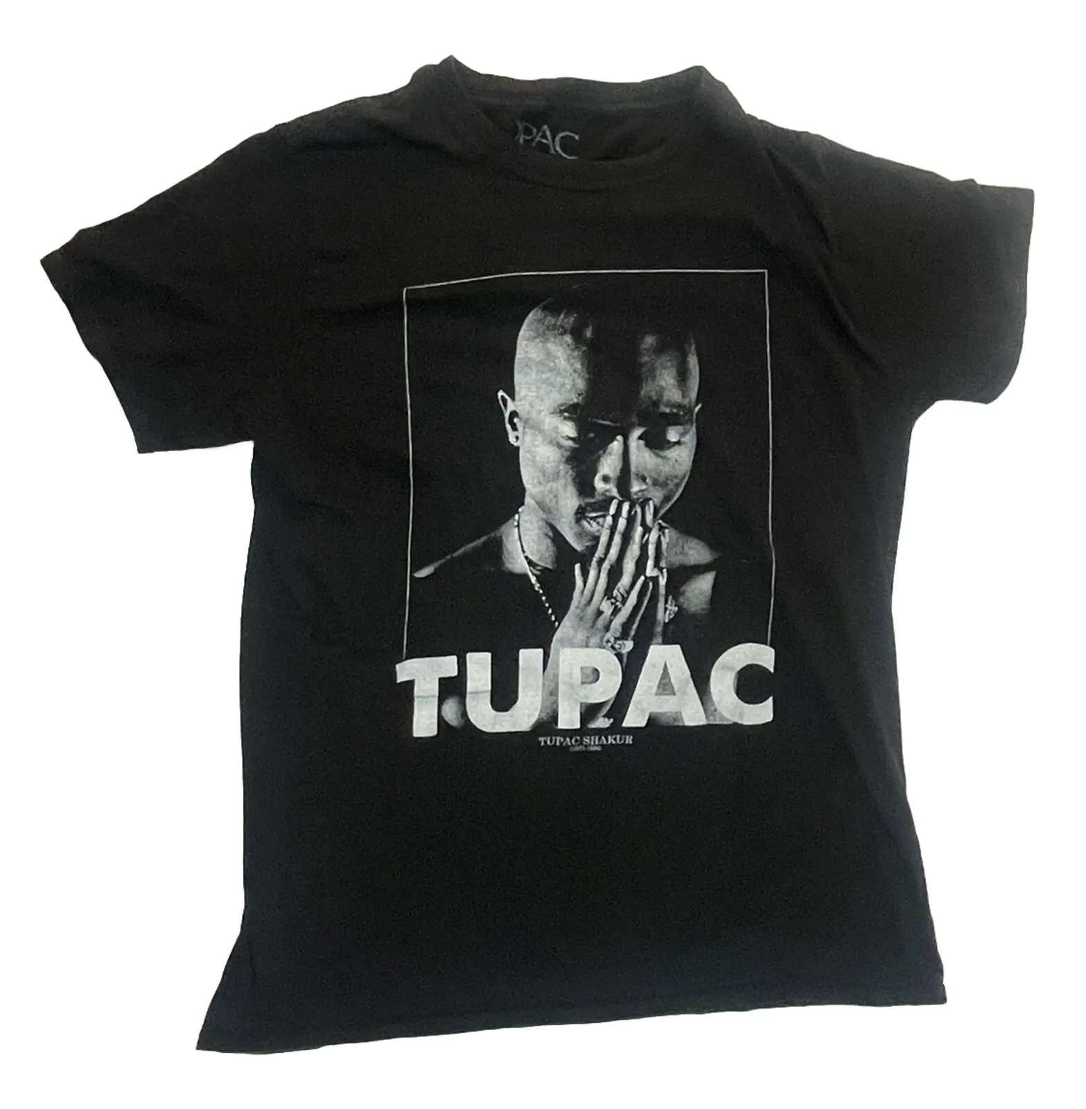 Мужская Лицензионная футболка Tupac Shakur 2Pac для молитвы в стиле хип-хоп рэп Размер L