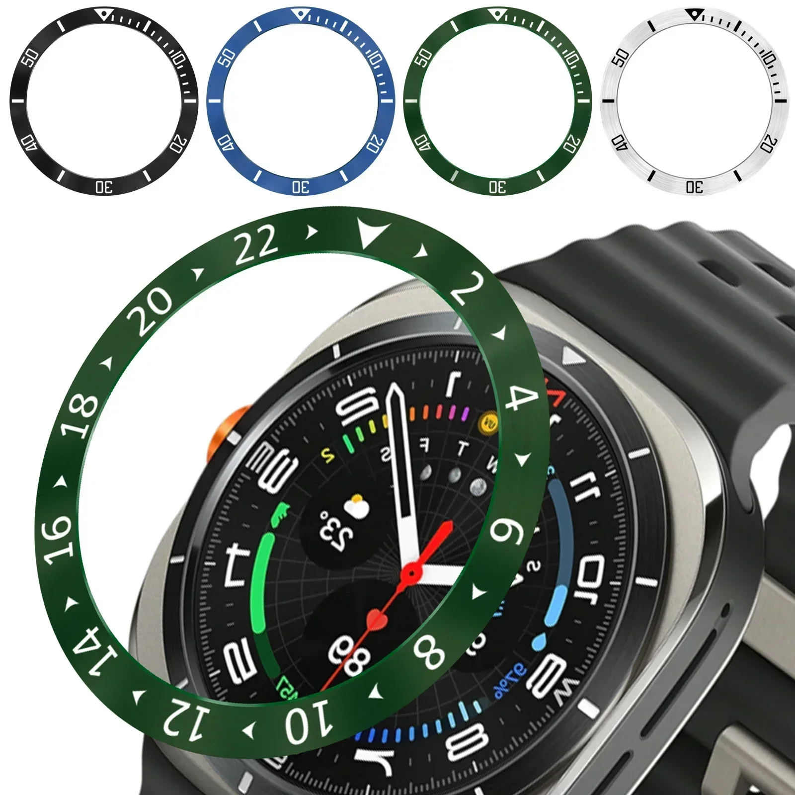 Металлические кольца безеля для Samsung Galaxy Watch Ultra 47 мм стальная защита часов 7 40 44