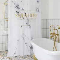 not inmarble style waterproof shower curtain thicken mildew proof fabric bathroom toilet curtain bath partition accessories