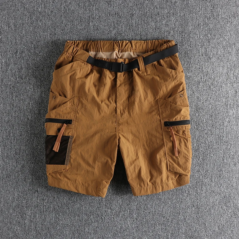 Летние новые американские уличные быстросохнущие сетчатые шорты-карго в стиле