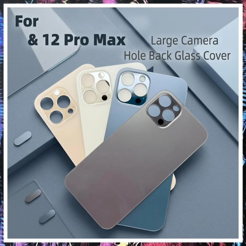 1 шт. цельный корпус 2-в-1 с задним стеклом для iPhone 12 Pro MAX 12PRO, задняя крышка, замена, ремонт, однотонный корпус со стеклом (art.: 3920dbcc7fa84) - 3920dbcc7fa84