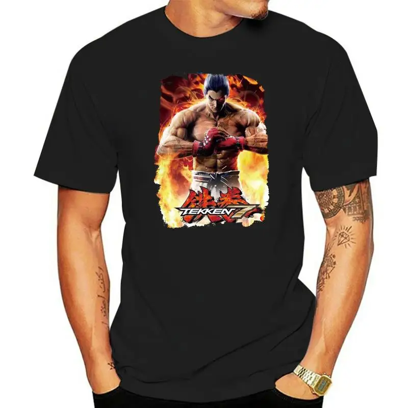 

New Tekken 7 Kazuya Mishima Game Mens Personality Black T Shirts Funny