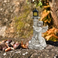 roman pillar angel figurine waterproof greek column statue sculpture art for landscape home garden yard lawn decor ornament