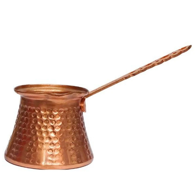 

2X Turk Turkish Coffee Pot Coffee Turk Turkish Copper Coffee Maker For Turk Cezve Cafeteria Metal Handle Cevze