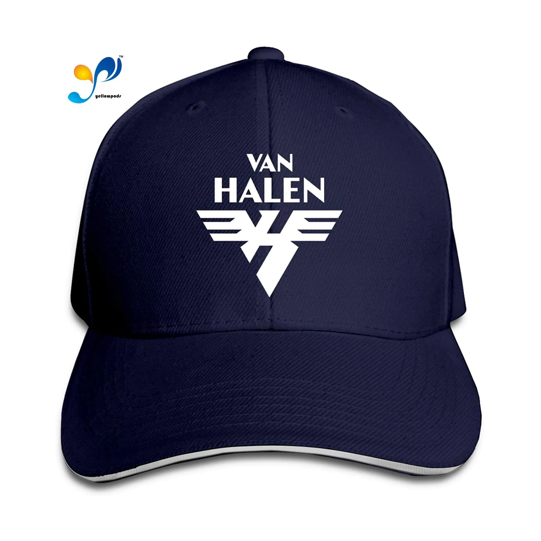 

Unisex Fashion Sandwich Cap VanHalen Adjustable Hip Hop Cap Trucker Sandwich Hat For Sports Moto Gp Baseball Cap