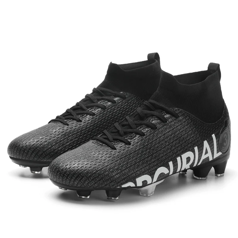 New Mens Football Boots Football Boots FG/TF Kids Football Shoes Anti-slip Spikes Professional Field Boots31-48