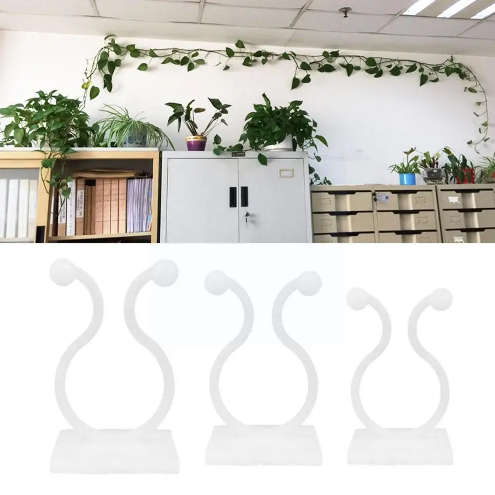 

Plant Climbing Wall Self-adhesive Fastener Tied Fixture Plant Vine Climbing Buckle Hook Vine Clips Hook Buckle Fixed Garden W1c3