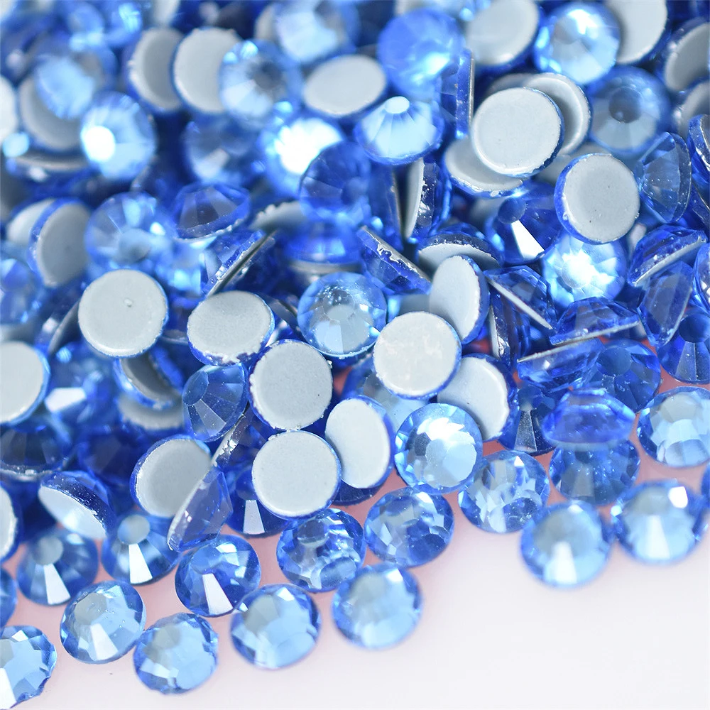 Синий Кристалл С Плоской Задней Частью И Стразами Аксессуары Для Утюга SWAGPICK