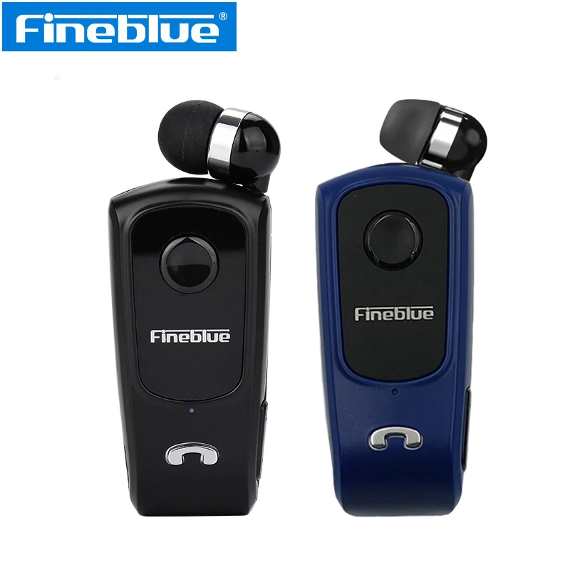Fineblue F920 Pro Lotus Retractable Bluetooth-compatible Earphone Wireless Headset Cordless Earpiece Microphone Clip On Lavalier
