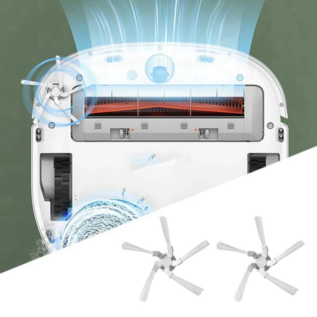 Аксессуары для робота-пылесоса Xiaomi Dreame Bot W10 основная боковая щетка HEPA фильтр