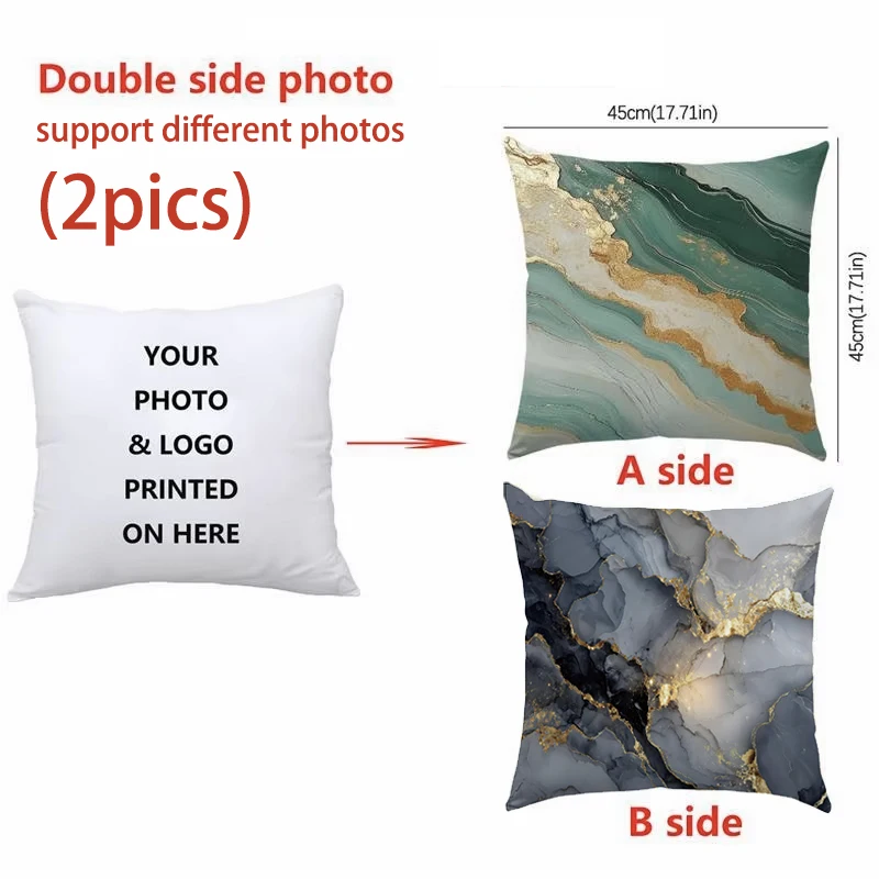 Персонализированная наволочка из полиэстера 45x45 см