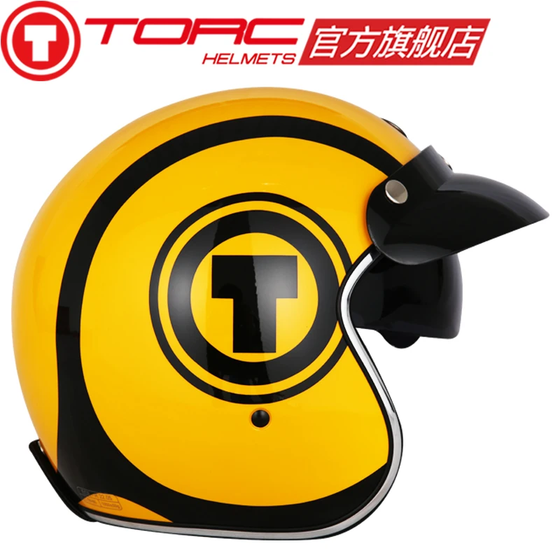 

New arrival Torc 3/4 open face vintage scotter jet motorcycle helmet retro vespa helmets casque moto bikes helmet fa