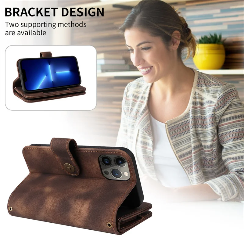 Multi Card Slot Case For Samsung Galaxy A21S Luxury Leather Zipper Wallet Case For Galaxy A51 A71 A 70 50 30 S A20 A10 A21S Etui