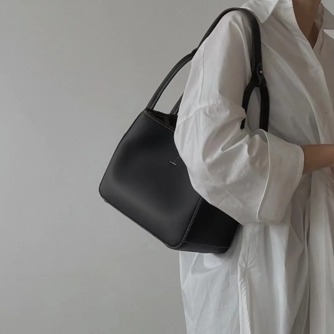 

2022 Cowhide New Fashion Women Designer Bucket Bag Shoulder Bag Handbag