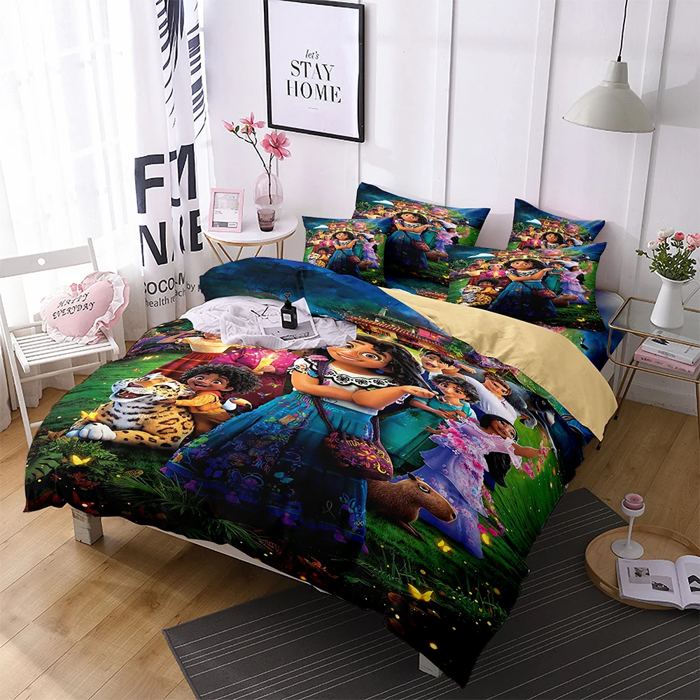 Комплект постельного белья для детей с мультяшным принтом