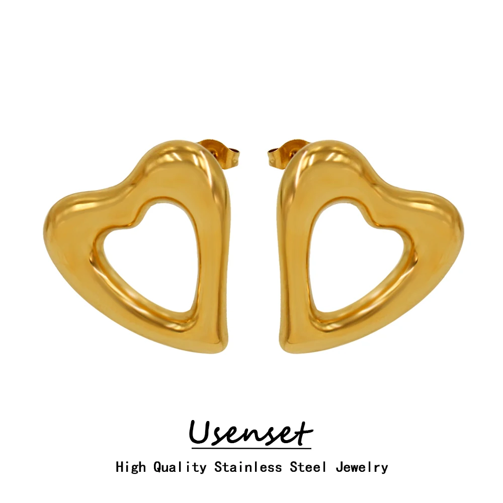 

Женские серьги-гвоздики из нержавеющей стали, с позолотой 18 К