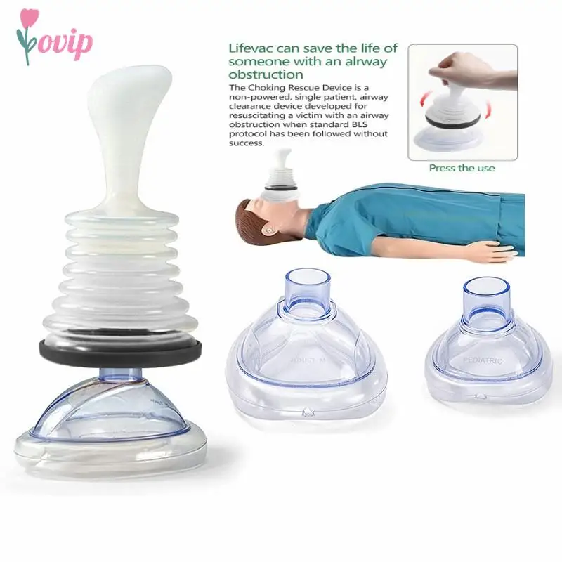 

1set Black Choking Rescue Device Adult & Children Portable First Aid Choking Device Home And Travel Combo Kits