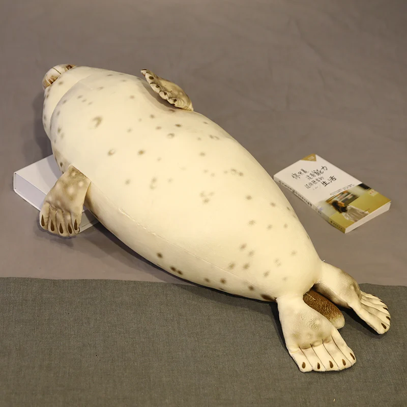 Animals Lifelike Creature Big Seal Cute Fat Plush Playmate Ocean Toys Cushion Stuffed Plush Toys Soft Pillow Seal Children images - 6
