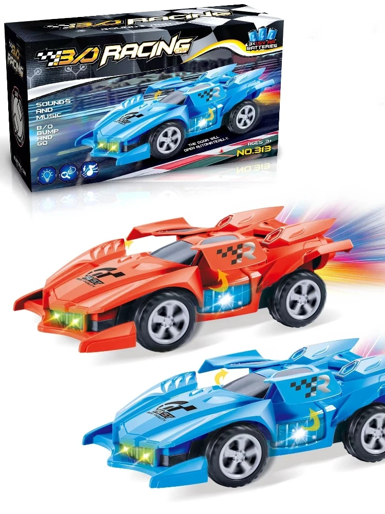 

Electric Open Door Racing Car Baby Toys Has Dazzling Lights and Good Music Can Also Be Rotated 360 Degrees Suitable For Kids