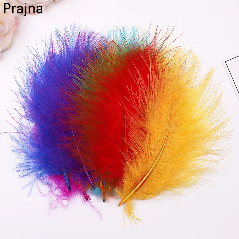 

Prajna 50PCS 10-18cm Turkey Feathers For Crafts White Feathers for Jewelry Making for Clothes Carnaval Assesoires Plumas
