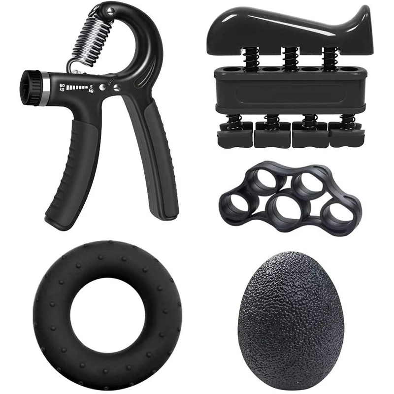 

5Pcs Adjustable Heavy Gripper Fitness Expander Hands Grips Wrist Training Increase Strength Spring Finger Pinch Carpal Expander