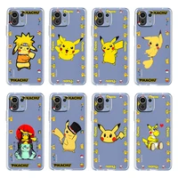 pikachu cartoon anime for xiaomi mi 12 12x 11ultra 11i 11t 10 10t 9 9t pro lite 8 4g 5g soft transparent phone case coque capa