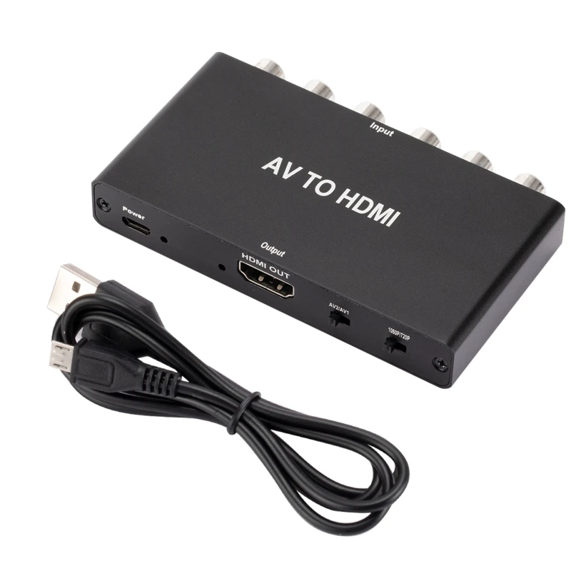 

2 RCA на 1080P 2-сторонний композитный преобразователь CVBS AV