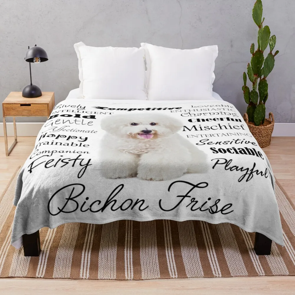 

Bichon Frise Traits Throw Blanket Furry Blankets Throw And Blanket Quilt Blanket Plush Blankets