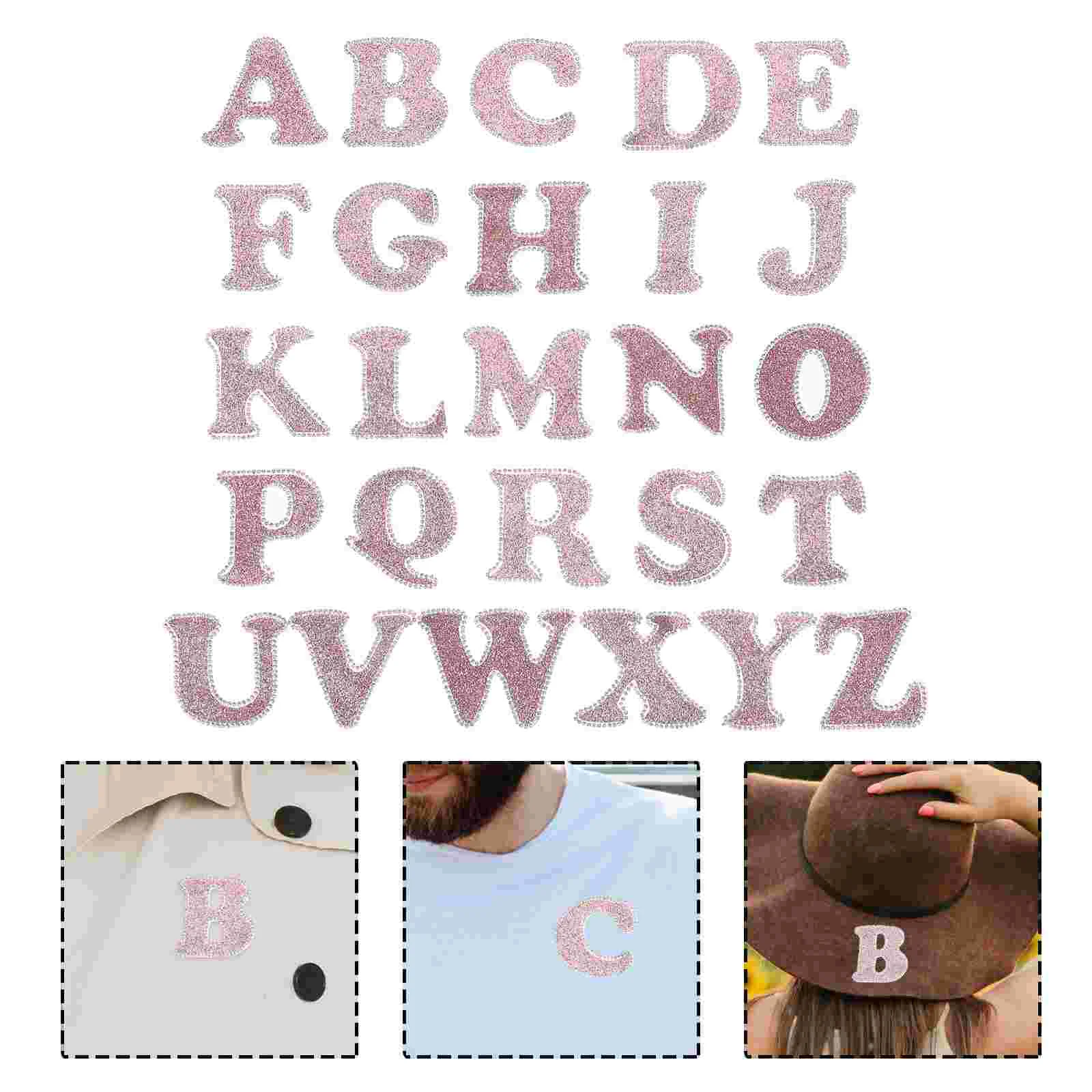 

26Pcs Clothing Sewing Repairing Letter Patches Iron On Patches Iron On Letters for DIY Repairing Clothing