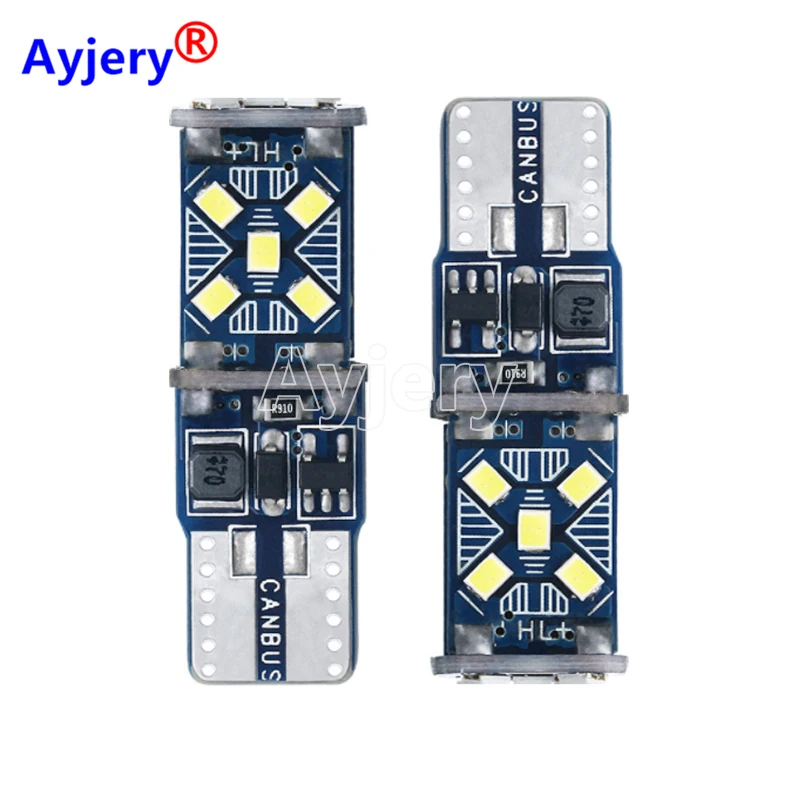 

AYJERY 20PCS T10 W5W LED Bulbs Canbus 2016 15 SMD 12V 194 168 LED Car Interior Map Dome Lights Parking Light Auto Signal Lamps