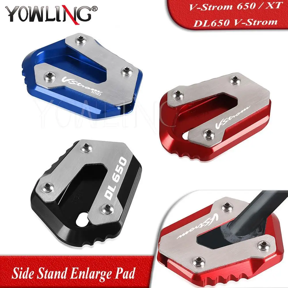 

For Suzuki DL 650 V-Strom 650 XT VStrom 650 / 650XT DL650 Motorcycle Flat Foot Side Stand Enlarge Pad Kickstand Extension Plate