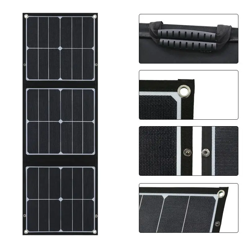 Портативное складное зарядное устройство на солнечной батарее Glory Solar 40 Вт 100 150 18