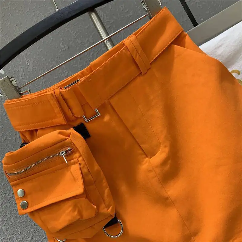 Мини-юбка в стиле Харадзюку для женщин и девушек модная Асимметричная юбка с