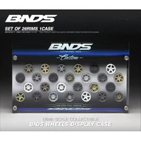 bnds new 164 wheel display case for model car vehicle assembled acrylic display stand for hub contains wheels of various colors