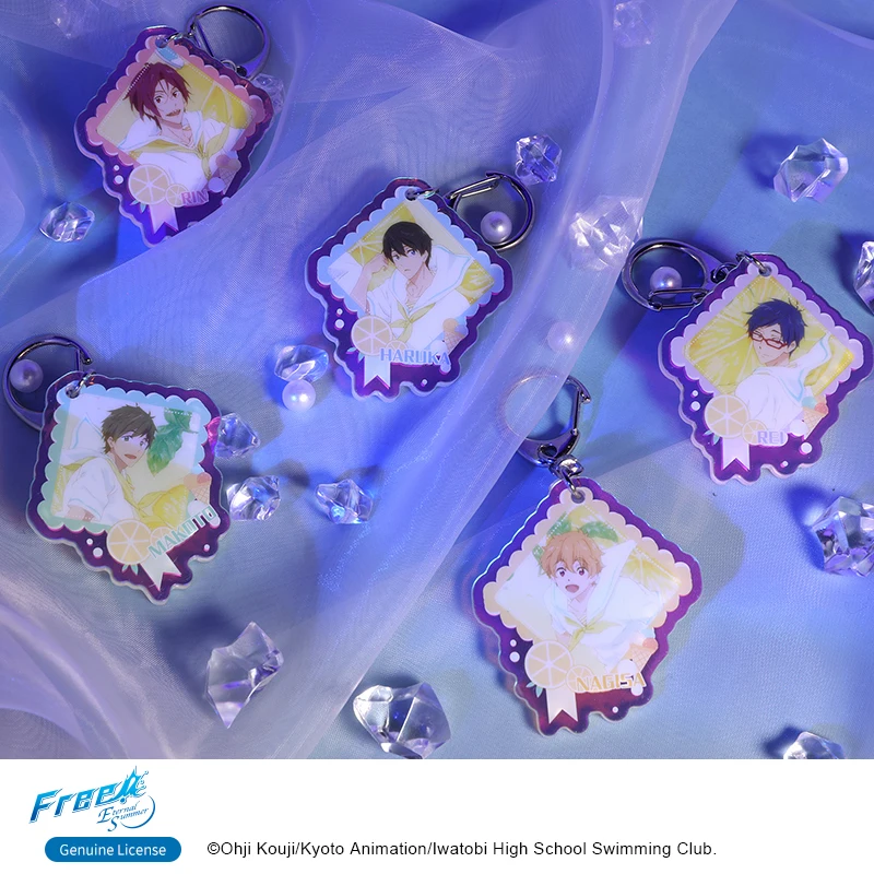 Брелок для ключей аниме Млечный Путь бесплатно! Iwatobi плавать клуб Haruka Nanase тачина