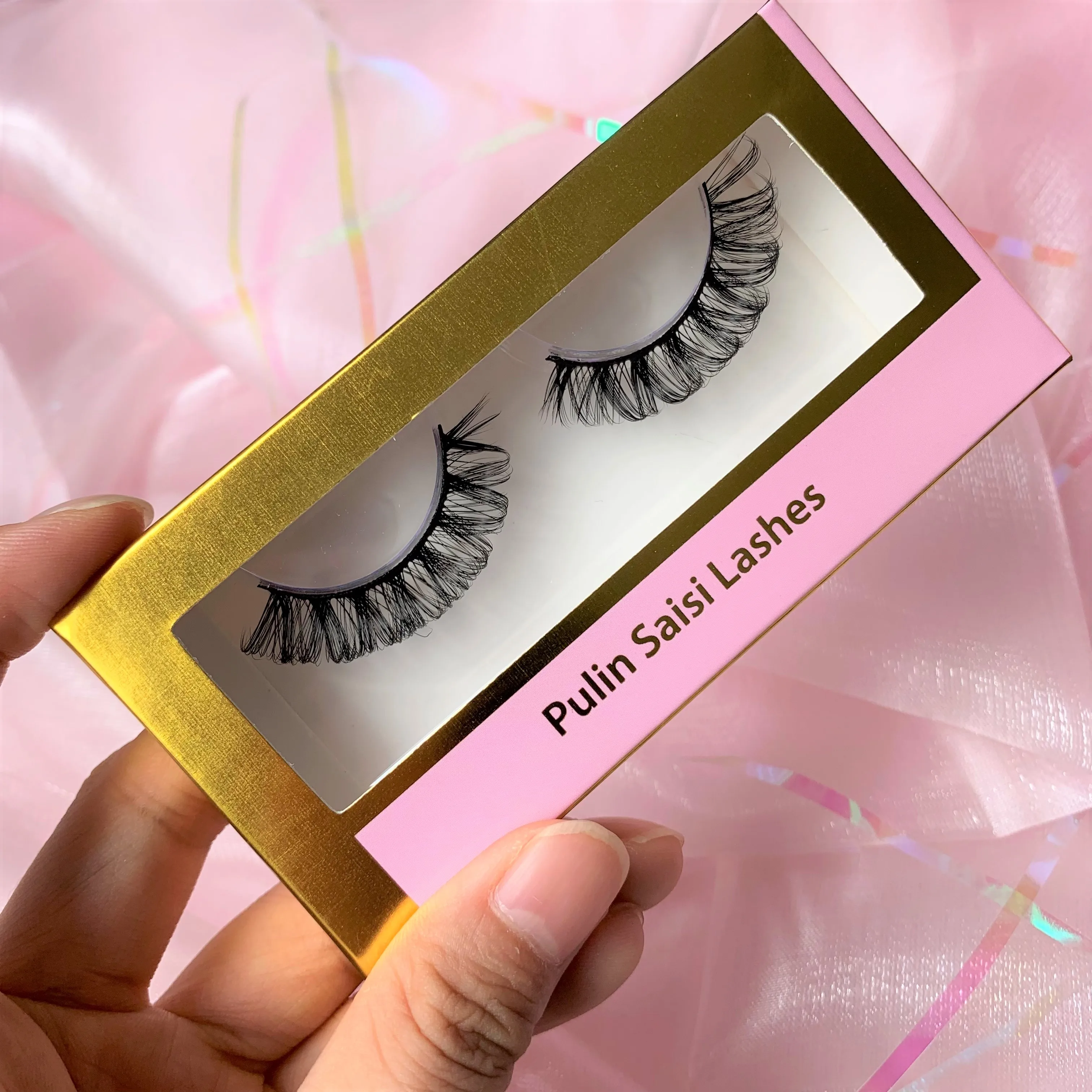 

Russian Eyelashes 3D Silk Lashes High Volume Handmade Mink False Eyelashes Thick Full Strip Lashes Cruelty Free cilios posticos