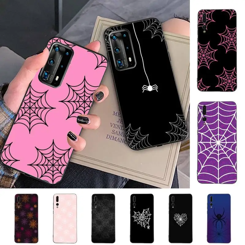 

Spiderweb Phone Case for Huawei P30 40 20 10 8 9 lite pro plus Psmart2019