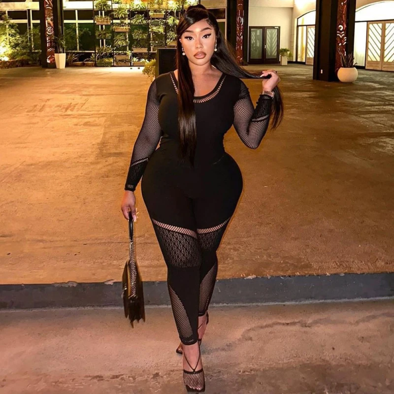 Сексуальный женский комбинезон эластичный трикотажный бесшовный Облегающий