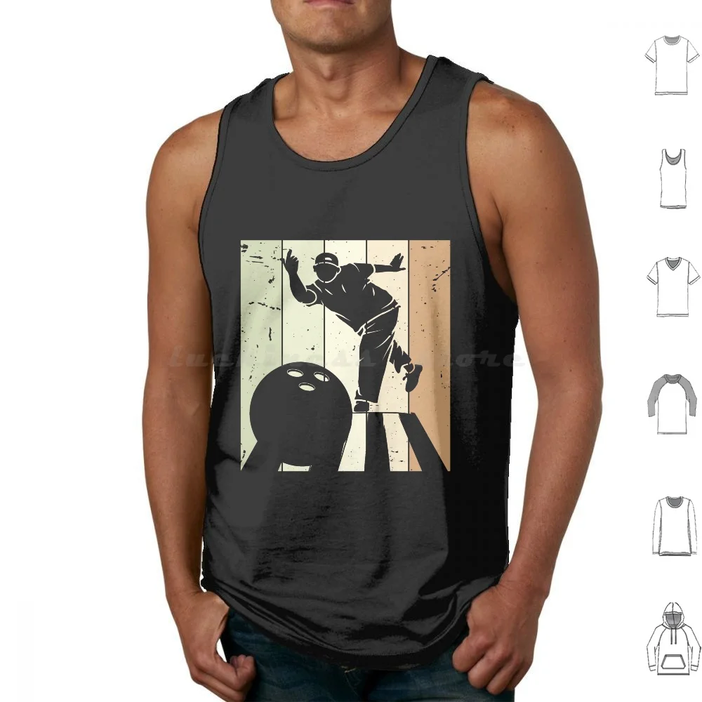 

Bowling Authority For Bowling Team At Bowling Alley Tank Tops Print Cotton Bowling Funny Bowling Ball Bowling Team Bowl