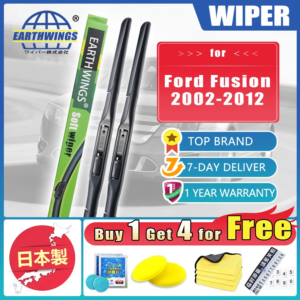 

For Ford Fusion 2002~2012 Car Front Wiper Blades Brushes Windscreen Windshield Accessories 2005 2006 2007 2008 2009 2010 2011