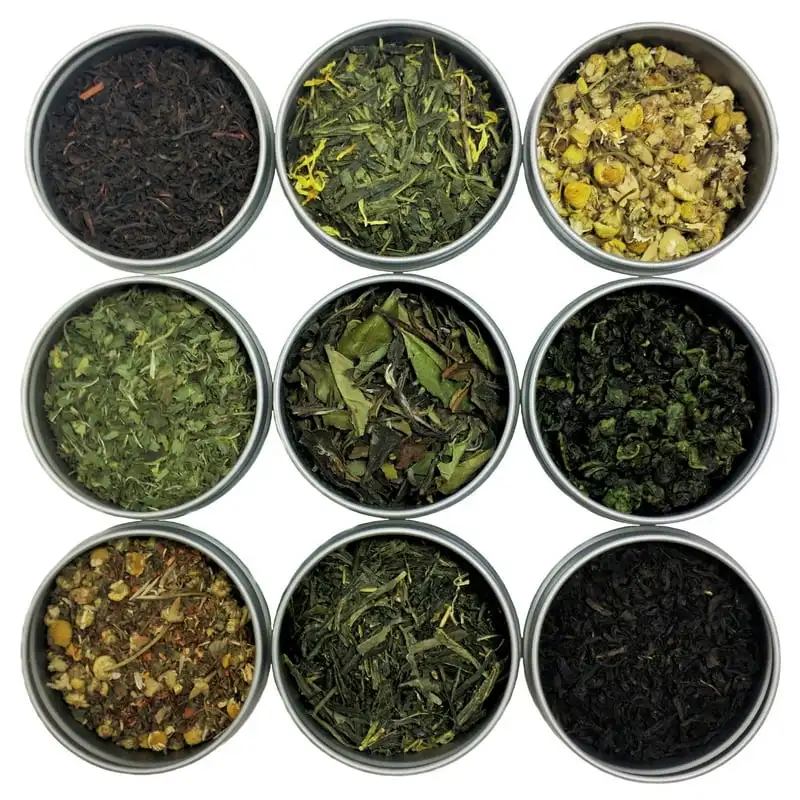 

Loose Leaf Tea Sampler, 9 Classic Loose Leaf Teas & Herbal Tisanes