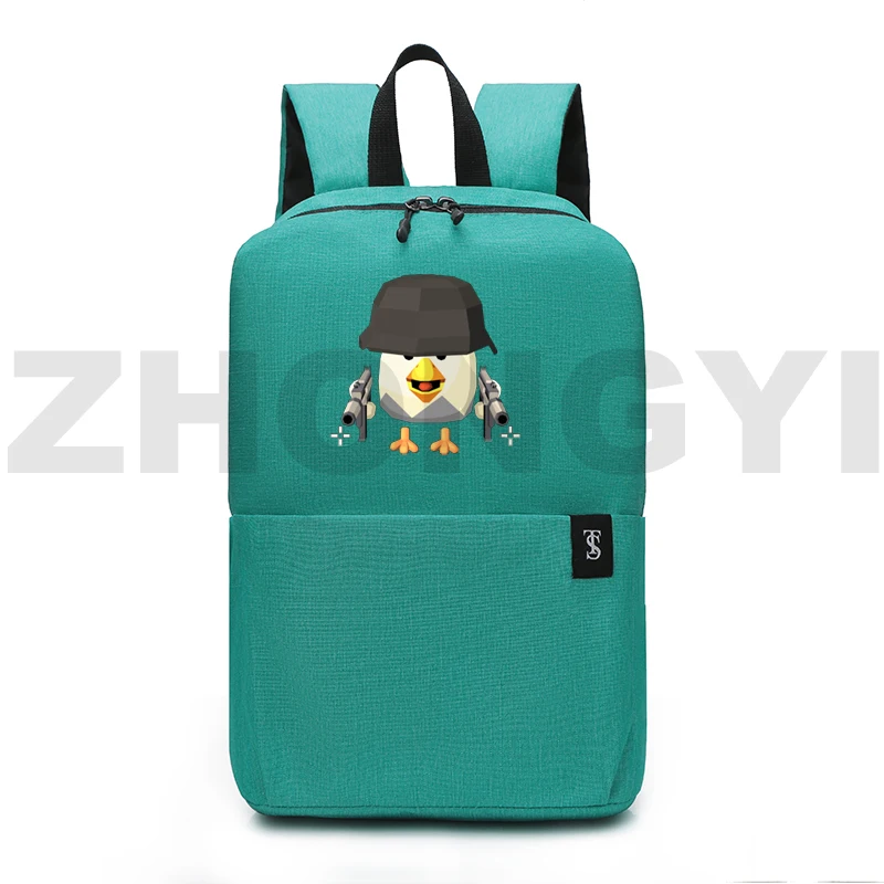 Рюкзаки с рисунком из аниме Куриный пистолет для девочек-подростков дорожные